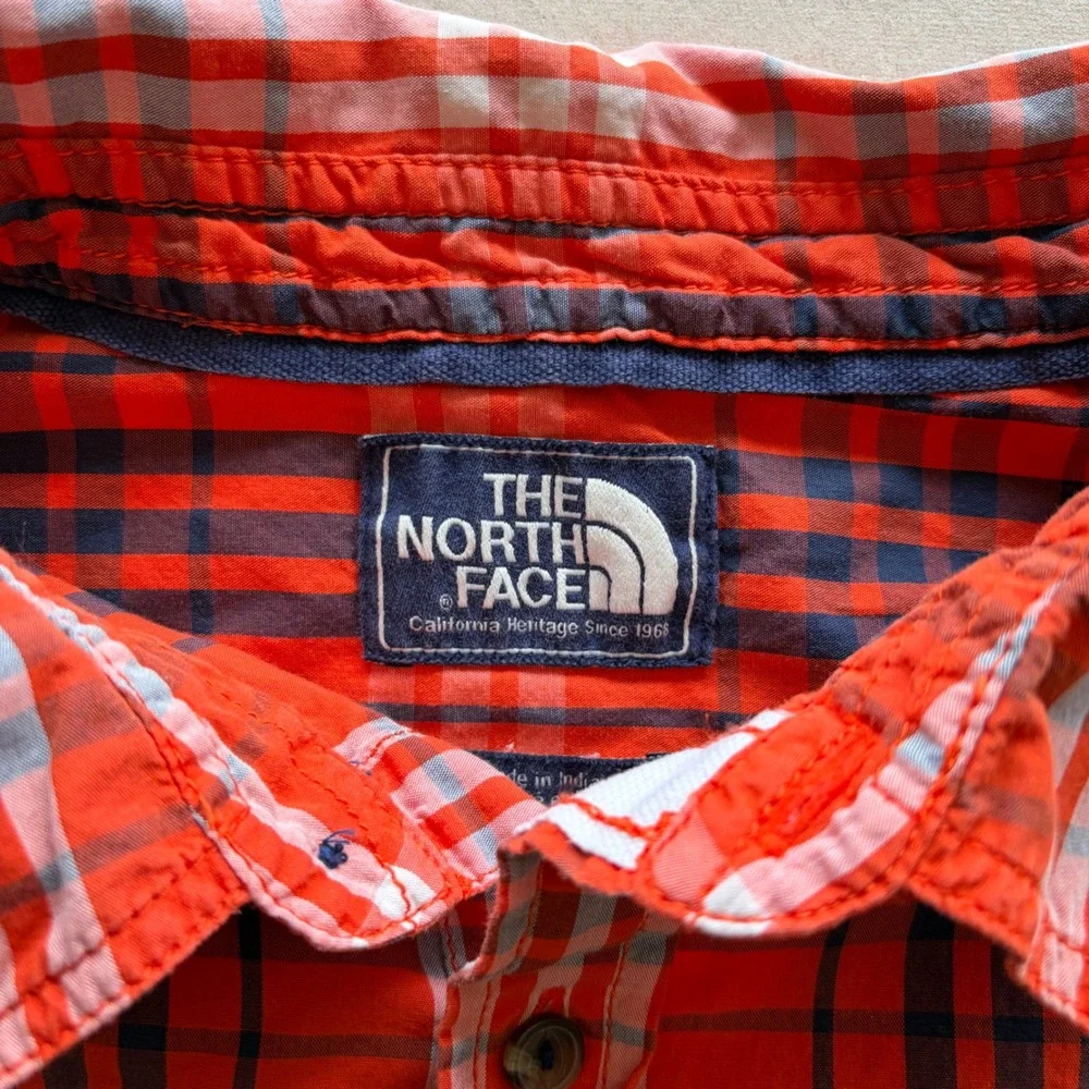 VIntage 90s The North Face Plaid Button Down Shirt